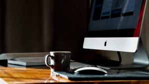 coffee and macbook